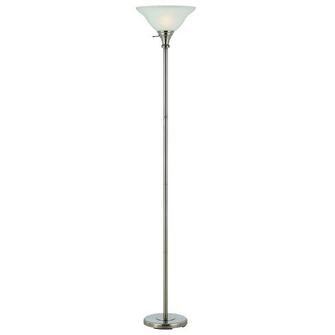 Torchiere Floor Lamp With Glass Shade - Threshold™ : Target