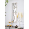 Wooakway 23.6"H 15.7"W 2-Piece Wood Accent Wall Mirrors Distressed Window Pane Mirrors for Living Room Entryway Bedroom - 2 of 4