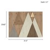 Gulches Layered Triangles Wooden Wall Decor - Geometric Elegance - 2 of 4