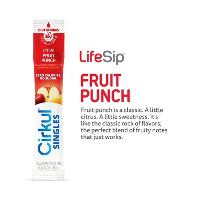 Cirkul Singles LifeSip Fruit Punch - 2.72 fl oz/8pk