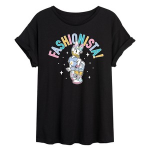 Women's - Disney - Fashionista Oversized Graphic T-Shirt - 1 of 4