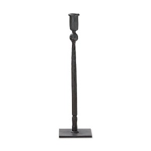 tag Tribeca Black Iron Taper Candle Holder Short 14H inches. - 1 of 2