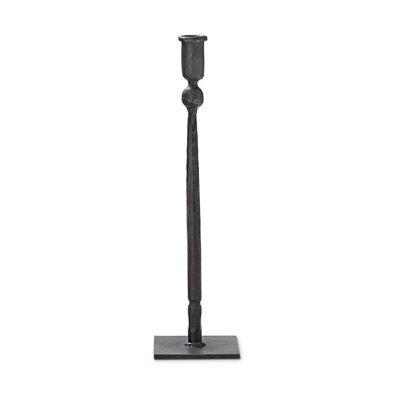 tag Tribeca Black Iron Taper Candle Holder Short, 14H inches., 1 of 3