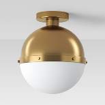 Globe Flush Mount Light Fixture Brass/White - Threshold™