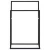 vidaXL Freestanding Towel Rack Black 18.9 in.x9.4 in.x30.9 in. Iron - 3 of 4
