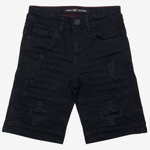 X Ray Little Boy's Denim Shorts In Jet Black Size 6 : Target