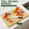 24 x 16 Inch Bamboo Cutting Board, Chopping Board with Juicy Groove, Wooden Butcher Block Cutting Board Perfect for Meat, Cheese, Vegetables, Fruits - 4 of 4