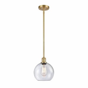 Athens - 1 Light Stem Hung Mini Pendant In Industrial Style-10 Inches Tall and 8 Inches Wide - 1 of 1