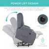 Best Choice Products Electric Power Lift Linen Recliner Massage Chair Furniture w/ USB Port, Heat, Cupholders - 3 of 4