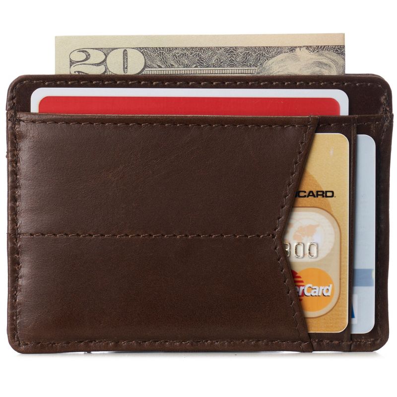 Alpine Swiss Oliver Mens RFID Blocking Minimalist Front Pocket Wallet Leather Comes in a Gift Box, 2 of 7