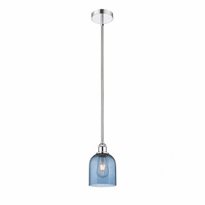 Bella - 1 Light Stem Hung Mini Pendant In Industrial Style-9 Inches Tall and 5.5 Inches Wide - 1 of 1