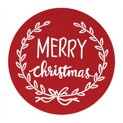 Cut Metal Merry Christmas Plaque 20"D