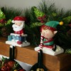 Northlight Santa and Elf Christmas Stocking Holders - 5" - Set of 2 - 2 of 4