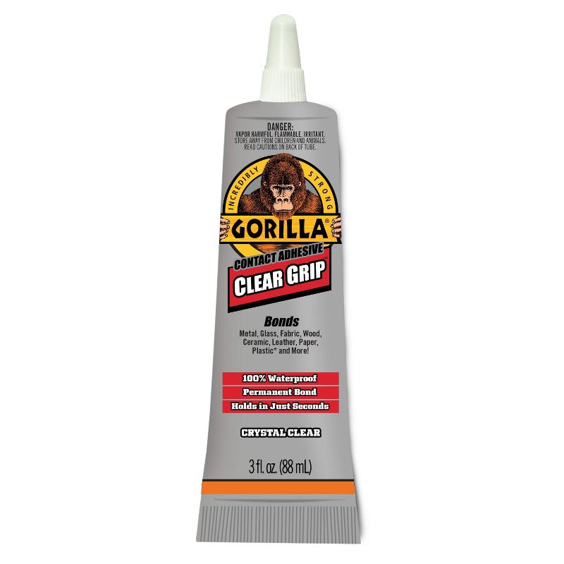 Gorilla 3 fl oz Tube Clear Grip Contact Adhesive, 3 of 5