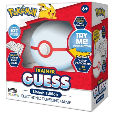 Pokémon: Trainer Guess - Sinnoh - Electronic Guessing Game, Collect 107 Regional Pokemon, Field Guide, Talk To Your Light & Sound Poke Ball, Kids 6+