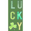 Women's Lost Gods St. Patrick's Day Lucky Tie-Dye Fill Racerback Tank Top - 2 of 4
