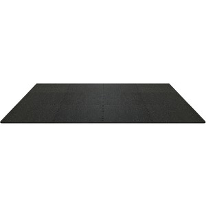VEVOR EVA Interlocking Foam Floor Mats, 0.56 in Thickened 12 Pcs Rubber Tiles, 24 x 24 in, Flooring Mats for Home, Gym, Office-48 Sq Ft, Black - 1 of 4