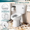 19" Elongated Toilet Seat Soft Close,Contoured Seat Toilet Lid Cover,Quiet-Close Lid toddler potty seat,Easy-Clean Surface - 3 of 4