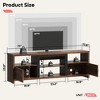 Bestier 70 Inch LED TV Stand with Storage Cabinets with LED Lights, Entertainment Center with Cabinet & Open Shelves - 4 of 4