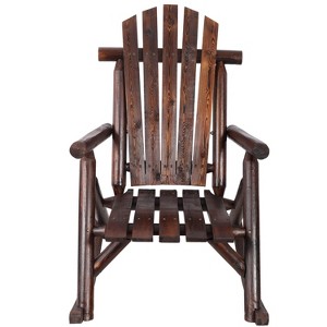 Cesicia Wooden Porch Rocker Chair, Patio Rocking Chair - 1 of 4