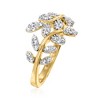 Ross-Simons 0.33 ct. t.w. Diamond Vine Ring in 18kt Gold Over Sterling - 3 of 4
