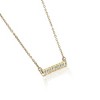 Pompeii3 1/2ct Bar Pendant Diamond Necklace in 14K Yellow Gold - 2 of 4