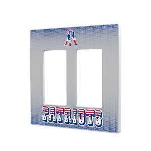 NFL AFC Historic Teams Linen Hidden-Screw Light Switch Plate for Double Rocker - 1 of 4