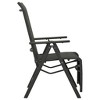 vidaXL Reclining Patio Chairs 2pcs Textilene and Aluminum Black - 4 of 4