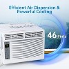 6000Btus Window Air Conditioner With Dehumidifier & Remote Control & Timer for Rooms Up to 350 Square Feet - 4 of 4