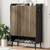 Shoe Cabinet with 2 & 3 Doors, Adjustable Shelves, 6-Tier Shoe Organizer with Doors for Hallway, Entryway, Living Room - 3 of 4
