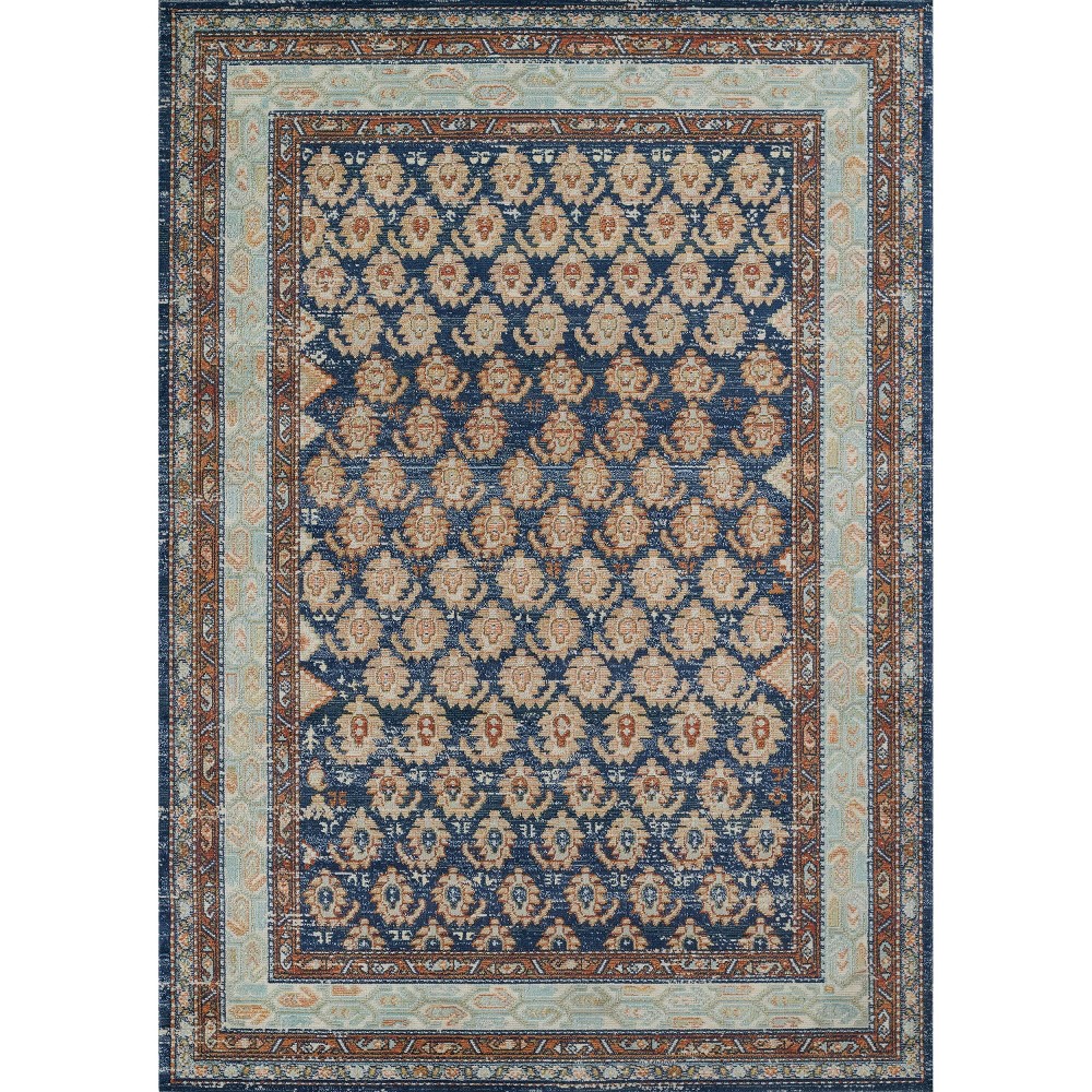 2'x3' Lillhan Alisha Accent Rug Navy - Momeni