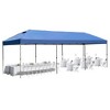 10x20/10x30 Pop Up Canopy with Sidewalls, Outdoor Canopy Tent Heavy Duty Wedding Party Tent with Wheeled Bag, White/Khaki/Navy/Blue-ModernLuxe - 2 of 4