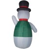 Gemmy Christmas Airblown Inflatable Dapper Snowman Giant,  Tall, Multi - 3 of 3