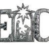 Slickblue Inspirational 'PEACE' Metal Art – Nativity Scene Design, Handcrafted, 6 x 15 Inches - 3 of 3