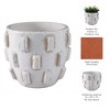 Home Decor Ceramic Planter and Flower Pot - Indoor or Outdoor Use - Unique Design That Elevates Room, Garden, Patio, or Shelf Decor - 4 of 4