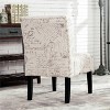 NicBex Accent Chair Print Fabric Armless Chair Lounge Chair Modern Reading Chair Comfy Chair for Living Room - 2 of 4