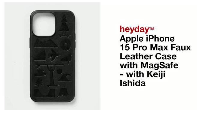Apple iPhone 15 Pro Max Faux Leather Case with MagSafe - heyday&#8482; with Keiji Ishida, 2 of 6, play video