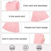 Girls Tennis Golf Dress Outfit Sleeveless Tank Top and Skorts Sets Sport Skirt with Shorts - 4 of 4