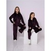 Mocamel Girls' Sport Style Velvet suit，Long Pant，Zipper Sweater with hat Suitable for Autumn Collection - 4 of 4