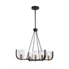 Artcraft Lighting Cheshire 5 - Light Chandelier in  Black/Brass - 3 of 4