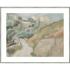 41"x33" Afternoon Forest Hike by Urban Road, Acrylic & Fir Wood Frame - Amanti Art - 1 of 4