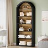 Tribesigns 6-Tier Arched Bookshelf, 77.16" Tall Bookcase, Floor Standing Open Display Rack Shelving Unit for Living Room, Home Office - 4 of 4