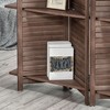 NicBex 4-Panel Room Divider Modern 5.6FT Folding Privacy Screen with Storage Shelves for Home & Office - 4 of 4