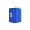 Yukimo 24" H Metal Locker Storage Cabinet with 1 Door, Lockable Security Cabinet for Employees, Office, or Kids - Assembly Required (Elegant Blue) - 3 of 4