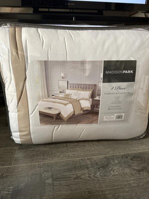 8pc Full/queen Lawrence Comforter And Quilt Bedding Set Navy - Madison ...