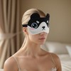 Unique Bargains Soft Cartoon Sleep Mask Round Eyes Black White 1 Pc - 2 of 4