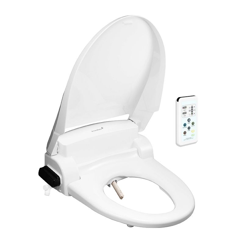 SB-1000WE Electric Bidet Toilet Seat for Elongated Toilets White - SmartBidet, 1 of 10