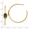 Chisel Stainless Steel Polished Yellow IP-plated Enameled Stars Hoop Earrings - 4 of 4