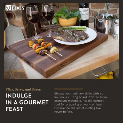 John Boos Walnut Reversible 18x12 Wood Cutting Board