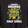 Boys' - Teenage Mutant Ninja Turtles - Santas Helpers In A Half Shell Graphic Long Sleeve Fleece Sweatshirt - 2 of 4